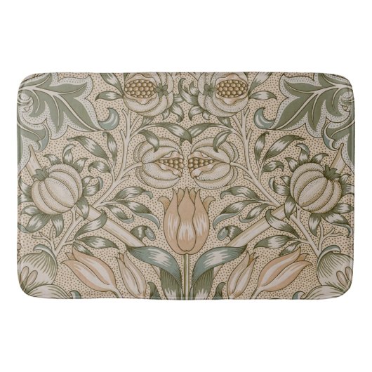 William Morris Lily and Pomegranate Blume Pattern Badematte (Vorderseite)