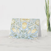 William Morris Lily and Pomegranate Blume Pattern Dankeskarte (Rückseite)