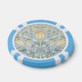 William Morris Lily and Pomegranate Blume Pattern Pokerchips (Einzeln)