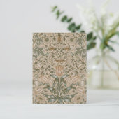 William Morris Lily and Pomegranate Blume Pattern Postkarte (Stehend Vorderseite)
