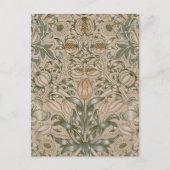 William Morris Lily and Pomegranate Blume Pattern Postkarte (Vorderseite)