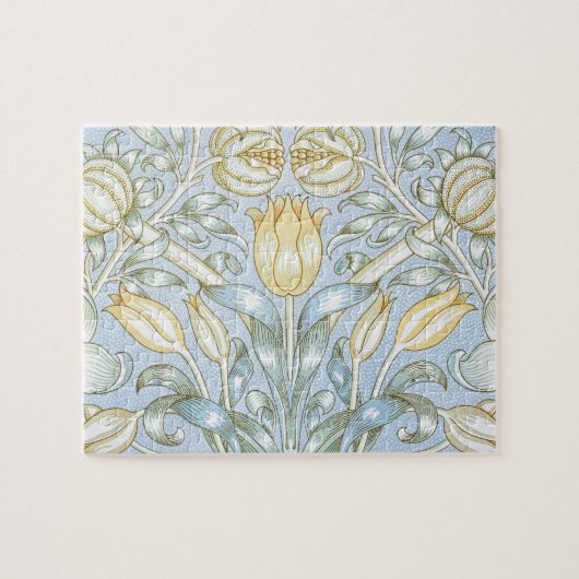 William Morris Lily and Pomegranate Blume Pattern Puzzle (Horizontal)