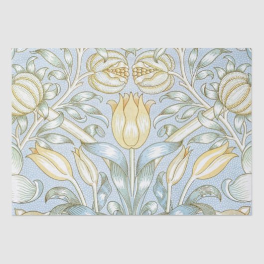 William Morris Lily and Pomegranate Blume Pattern Seidenpapier (Vorderseite)