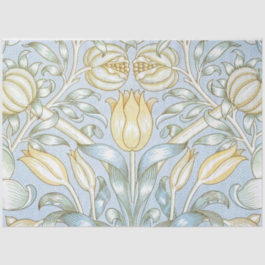 William Morris Lily and Pomegranate Blume Pattern Seidenpapier (Vorderseite)