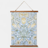 William Morris Lily and Pomegranate Blume Pattern Wandteppich Mit Holzrahmen (Vorderseite)