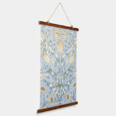 William Morris Lily and Pomegranate Blume Pattern Wandteppich Mit Holzrahmen (Gewinkelt)
