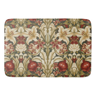 William Morris Lily and Pomegranate Floral pattern Badematte