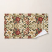 William Morris Lily and Pomegranate Floral pattern Badhandtuch Set (Handtuch)