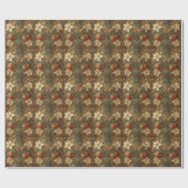 William Morris Lily and Pomegranate Floral pattern Geschenkpapier (Flach)