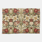 William Morris Lily and Pomegranate Floral pattern Geschirrtuch (Horizontal)
