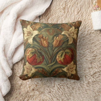 William Morris Lily and Pomegranate Floral pattern Kissen