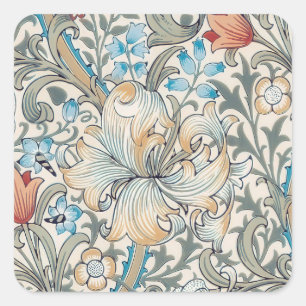 William Morris Lily Art Nouveau Aufkleber