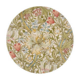 William Morris Lily Art Nouveau Blumenmuster Schneidebrett