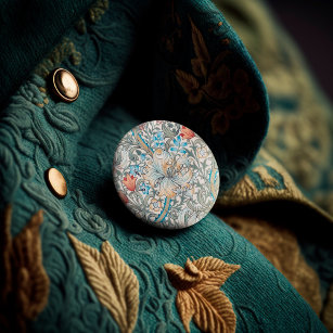 William Morris Lily Art Nouveau Button
