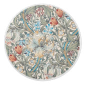 William Morris Lily Art Nouveau Button Keramikknauf (Vorderseite)