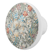 William Morris Lily Art Nouveau Button Keramikknauf (Rechts)