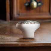 William Morris Lily Art Nouveau Button Keramikknauf