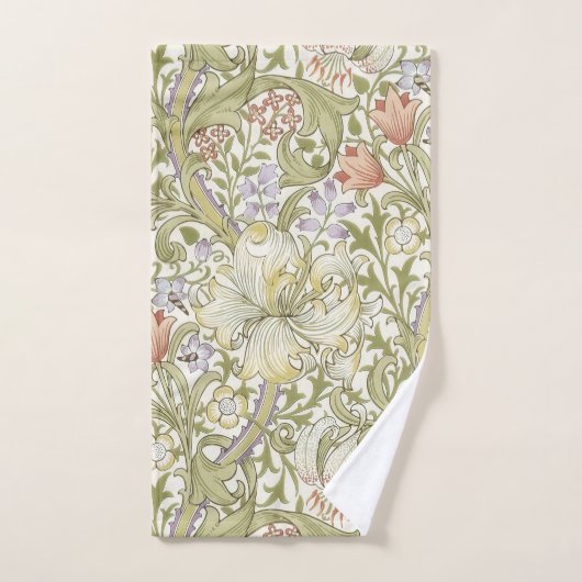 William Morris Lily Art Nouveau Floral Badetuch Badhandtuch Set (Handtuch)