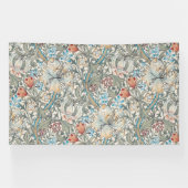 William Morris Lily Art Nouveau Floral Banner (Horizontal)
