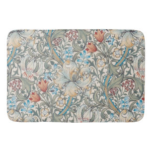 William Morris Lily Art Nouveau Floral Bath Badematte