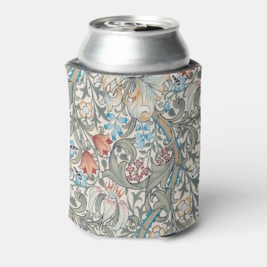 William Morris Lily Art Nouveau Floral Can Cooler Dosenkühler (Kanne Rückseite)
