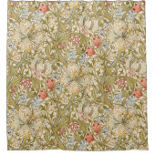 William Morris Lily Art Nouveau Floral Duschvorhang (Vorderseite)