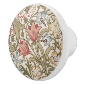 William Morris Lily Art Nouveau Floral Keramikknauf (Rechts)