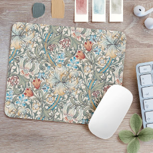 William Morris Lily Art Nouveau Floral Mouse Pad Mousepad