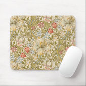 William Morris Lily Art Nouveau Floral Mousepad (Mit Mouse)