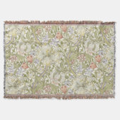 William Morris Lily Art Nouveau Floral Pattern Decke (Vorderseite)