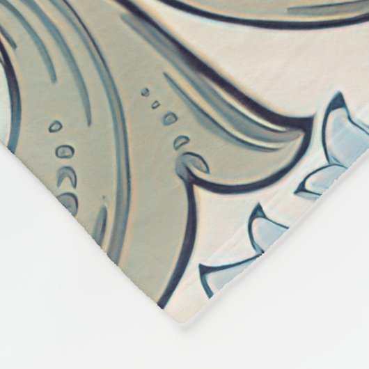 William Morris Lily Art Nouveau Floral Pattern Fir Fleecedecke (Ecke)