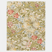 William Morris Lily Art Nouveau Floral Pattern Fleecedecke (Vorderseite)