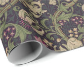 William Morris Lily Art Nouveau Floral Pattern Geschenkpapier (Rolleneckpunkt)