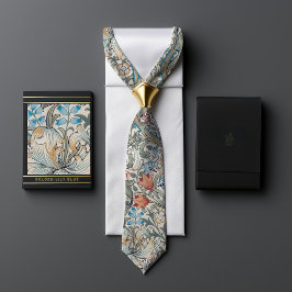 William Morris Lily Art Nouveau Floral Pattern Krawatte