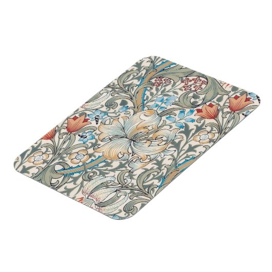 William Morris Lily Art Nouveau Floral Pattern Mag Magnet (Linke Seite)