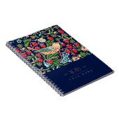 William Morris Lily Art Nouveau Floral Pattern Nic Notizblock (Rechte Seite)