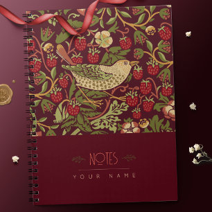 William Morris Lily Art Nouveau Floral Pattern Nic Notizblock