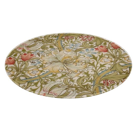 William Morris Lily Art Nouveau Floral Pattern Schneidebrett (Ecke)