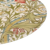 William Morris Lily Art Nouveau Floral Pattern Schneidebrett (Ecke)