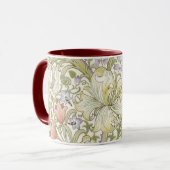 William Morris Lily Art Nouveau Floral Pattern Zwe Tasse (Vorderseite Links)