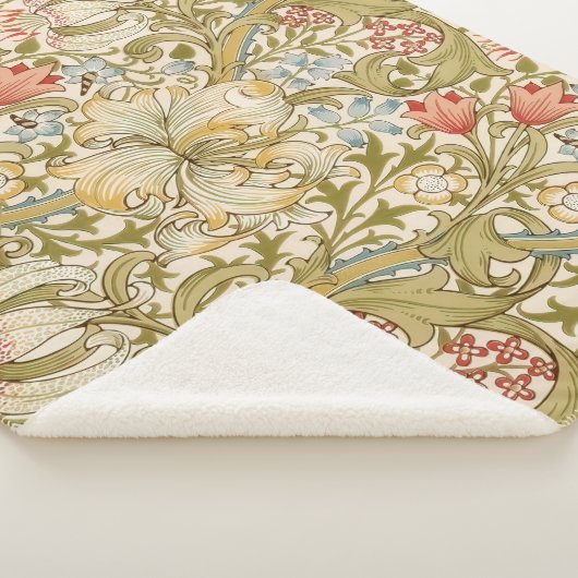 William Morris Lily Art Nouveau Floral Sherpadecke (3/4)