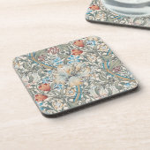 William Morris Lily Art Nouveau Getränke Coaster Getränkeuntersetzer (Linke Seite)