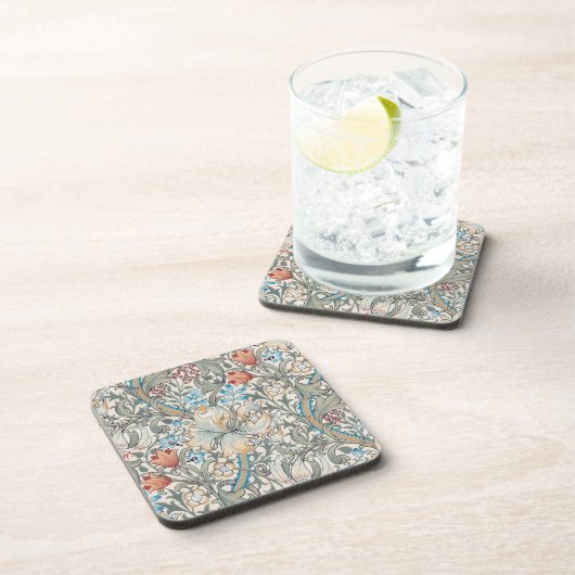 William Morris Lily Art Nouveau Getränke Coaster Getränkeuntersetzer (Rechte Seite)