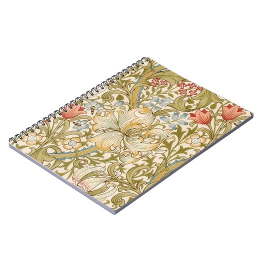William Morris Lily Art Nouveau Notizblock (Linke Seite)