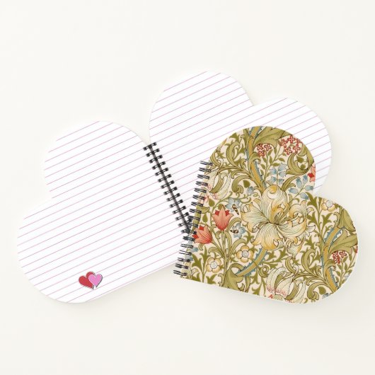 William Morris Lily Art Nouveau Notizblock (Innenseite)