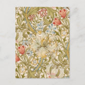 William Morris Lily Art Nouveau Postkarte (Vorderseite)