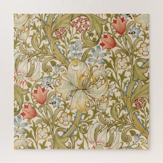 William Morris Lily Art Nouveau Puzzle (Vertikal)