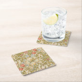 William Morris Lily Art Nouveau Rechteckiger Pappuntersetzer (Vor Ort)
