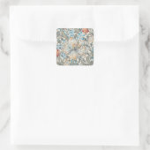 William Morris Lily Art Nouveau Square Sticker (Tasche)