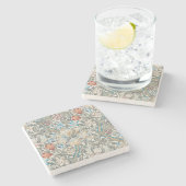 William Morris Lily Art Nouveau Stone Untersetzer (Seitenansicht)